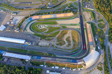 South grandstand of the Hockenheimring Baden-Württemberg in Hockenheim in the state Baden-Wuerttemberg, Germany