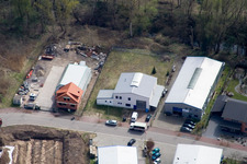 Aerial photograpy of Zapf Metal Construction in Jockgrim in the state Rhineland-Palatinate, Germany