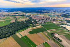 View of the town from the northeast in Waldsee in the state Rhineland-Palatinate, Germany