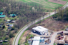 Oblique view of Mittelwegring in Jockgrim in the state Rhineland-Palatinate, Germany