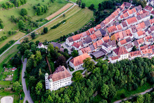 Aerial photograpy of Rear lock in Mühlheim an der Donau in the state Baden-Wuerttemberg, Germany