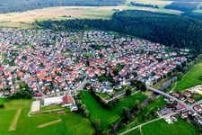 Town View of the streets and houses of the residential areas in the district Nendingen in Tuttlingen in the state Baden-Wurttemberg, Germany
