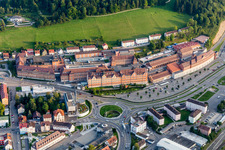 Building and production halls on the premises of Aesculap AG in Tuttlingen in the state Baden-Wurttemberg, Germany