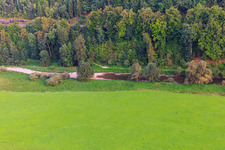 Aerial view of Danube Sinkhole in the district Möhringen in Tuttlingen in the state Baden-Wuerttemberg, Germany