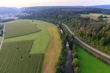Danube Valley on the B311 in Immendingen in the state Baden-Wuerttemberg, Germany