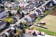 Aerial view of At the water tower in Kandel in the state Rhineland-Palatinate, Germany