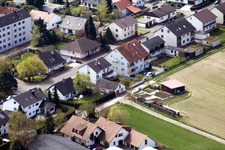 Aerial photograpy of At the water tower in Kandel in the state Rhineland-Palatinate, Germany