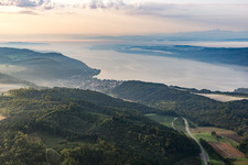District Ludwigshafen in Bodman-Ludwigshafen in the state Baden-Wuerttemberg, Germany viewn from the air