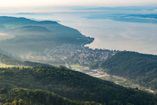 Drone recording of District Ludwigshafen in Bodman-Ludwigshafen in the state Baden-Wuerttemberg, Germany