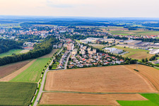 Sonnenrain residential area next to SPIE ESCAD Automation GmbH in the district Wattenreute in Pfullendorf in the state Baden-Wuerttemberg, Germany