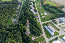 Training Area firing range aerea on Flugplatz in Pfullendorf in the state Baden-Wurttemberg, Germany