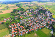 View of the town from the northwest in the district Aach-Linz in Pfullendorf in the state Baden-Wuerttemberg, Germany
