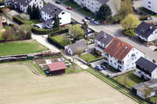 Aerial view of At the water tower in Kandel in the state Rhineland-Palatinate, Germany