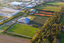 Sports fields of the Tennisclub Olympia Lorsch eV and the TVGG Lorsch in Lorsch in the state Hesse, Germany