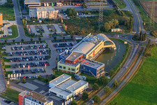 Aerial photograpy of Fitness studio Pfitzenmeier Premium Resort Bensheim in Bensheim in the state Hesse, Germany
