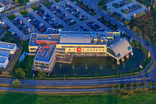 Fitness studio Pfitzenmeier Premium Resort Bensheim in Bensheim in the state Hesse, Germany from the plane