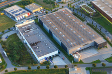 Caterpillar GmbH Logistics Center and Rudolph Logistik GmbH in Lorsch in the state Hesse, Germany