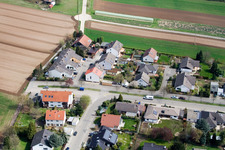 Aerial photograpy of Nansenstr in Kandel in the state Rhineland-Palatinate, Germany