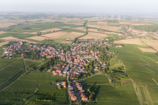 District Dittelsheim in Dittelsheim-Heßloch in the state Rhineland-Palatinate, Germany from above