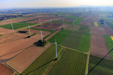 Hochborn-Gau-Heppenheim wind farm in Gau-Heppenheim in the state Rhineland-Palatinate, Germany