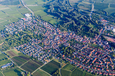 Bird's eye view of District Godramstein in Landau in der Pfalz in the state Rhineland-Palatinate, Germany