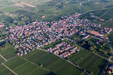 Oblique view of District Nußdorf in Landau in der Pfalz in the state Rhineland-Palatinate, Germany