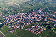 District Nußdorf in Landau in der Pfalz in the state Rhineland-Palatinate, Germany from above