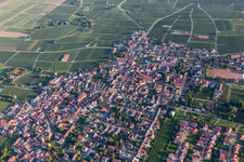 Bird's eye view of District Nußdorf in Landau in der Pfalz in the state Rhineland-Palatinate, Germany