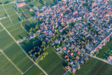 District Nußdorf in Landau in der Pfalz in the state Rhineland-Palatinate, Germany viewn from the air
