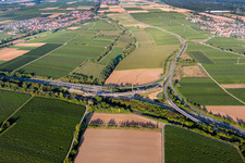 A65 exit Landau-Nord in the district Dammheim in Landau in der Pfalz in the state Rhineland-Palatinate, Germany