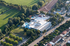 District Queichheim in Landau in der Pfalz in the state Rhineland-Palatinate, Germany from the drone perspective