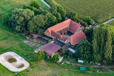 Oberhausen in the state Rhineland-Palatinate, Germany from above