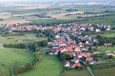 Oberhausen in the state Rhineland-Palatinate, Germany seen from above
