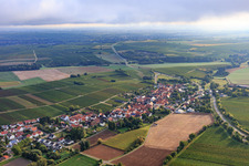 Village view on the B38 from the southwest in Niederhorbach in the state Rhineland-Palatinate, Germany