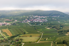 District Gleiszellen in Gleiszellen-Gleishorbach in the state Rhineland-Palatinate, Germany viewn from the air
