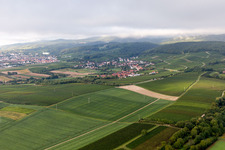 Aerial photograpy of District Oberhofen in Pleisweiler-Oberhofen in the state Rhineland-Palatinate, Germany