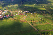Aerial view of Kleine Kalmit Chapel from the east in the district Arzheim in Landau in der Pfalz in the state Rhineland-Palatinate, Germany