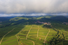 Oblique view of Ranschbachtal from the east in the district Arzheim in Landau in der Pfalz in the state Rhineland-Palatinate, Germany