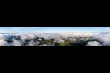 Panorama in Ranschbach in the state Rhineland-Palatinate, Germany