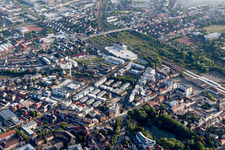 Oblique view of Landau in der Pfalz in the state Rhineland-Palatinate, Germany