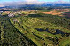 Golf course Landgut Dreihof - GOLF absolute in the morning from the southeast in Essingen in the state Rhineland-Palatinate, Germany