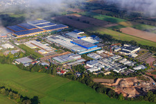 Landau-Ost industrial park with Michelin Tire Works Landau, APL Automobile Testing Technology Landau GmbH, Rose Druck GmbH, RONAL GmbH, and APL Automobile Testing Technology Landau GmbH in Landau in der Pfalz in the state Rhineland-Palatinate, Germany