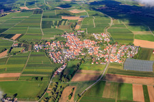Village view from the east in Impflingen in the state Rhineland-Palatinate, Germany