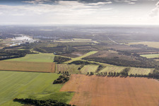 Aerial view of Varde in the state South Denmark, Denmark