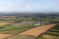 Aerial photograpy of Janderup in the state South Denmark, Denmark