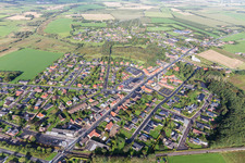 Town View of the streets and houses of the residential areas in Outrup in , Denmark