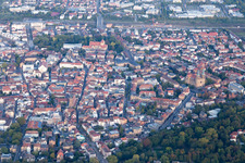 Oblique view of Landau-West in Landau in der Pfalz in the state Rhineland-Palatinate, Germany
