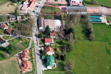 Oblique view of Kocherbach in the district Affolterbach in Wald-Michelbach in the state Hesse, Germany