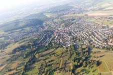 District Grünwettersbach in Karlsruhe in the state Baden-Wuerttemberg, Germany out of the air