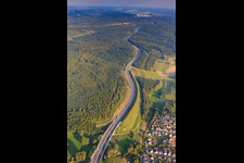 Ascent on the A8 in the district Nöttingen in Remchingen in the state Baden-Wuerttemberg, Germany